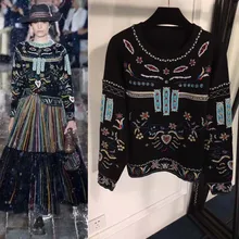 Модный топ Женская одежда с тонкой вышивкой для женщин Свободные топы с длинным рукавом vadim graphic tees Женская Туника Футболка