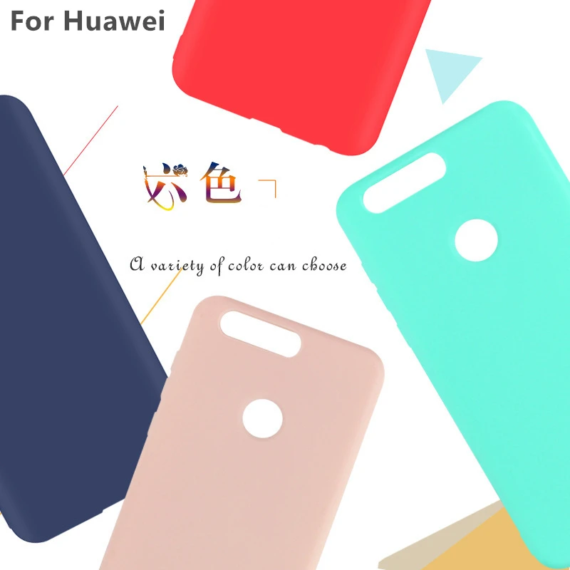 

Perciron Matte Candy Silicone Case For Honor 6A 7X 9 8 6X Soft TPU Cover For Huawei P10 P9 P8 Lite 2017 Nova 2s 2 Plus Phone Bag