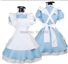 Alice en de las maravillas cosplay uniforme de mucama cosplay disfraces de halloween para mujeres fantasia halloween party clothese cos trajes