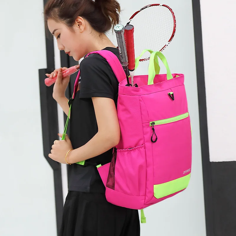 

Mommy's bag badminton bag shoulders men and women models 3 sticks badminton backpack Korean casual sports bag thickening