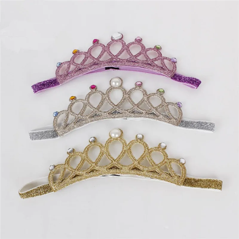 Buy Top Quality Crown Girl Tiara Headband Glitter