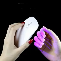 Мини 6 Вт лампа для ногтей гель-лампа для ногтей Светодиодный УФ-лампа Электрическая Сушка Для ногтей машина в форме мыши гель для дизайна