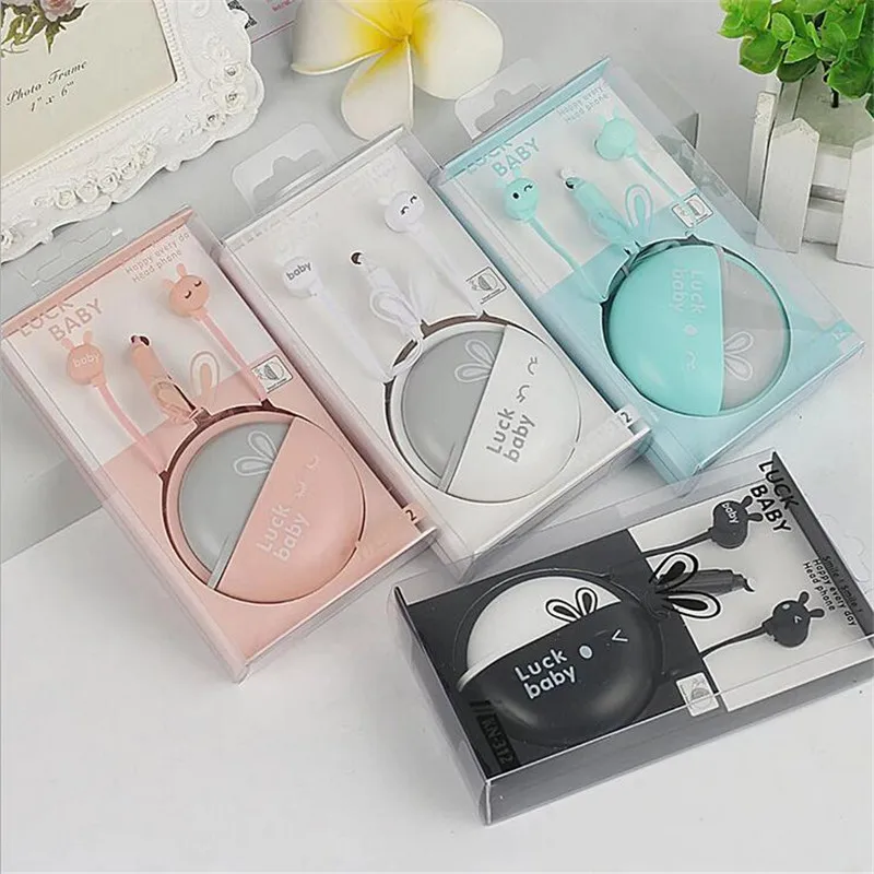 Cute Lucky Baby Earphones Headphone Children Girl Music Wired Earphone