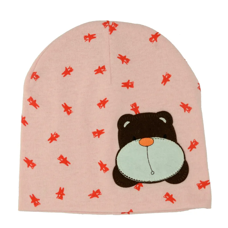 free shipping 400PCS/LOT Cute Newborn Toddler Girl Boy Baby Cap bear Beanie Cotton Hat Cotton beanie bear Sticker cartoon bear baby girl boy toddler infant kid newborn children knit hat beanie cotton cap