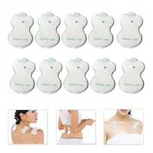 10 шт./лот, электроды для миостимулятора, физиотерапевтическая терапия, пластыри для машины, силконе, массажер для похудения, аденсивные гелевые подушечки