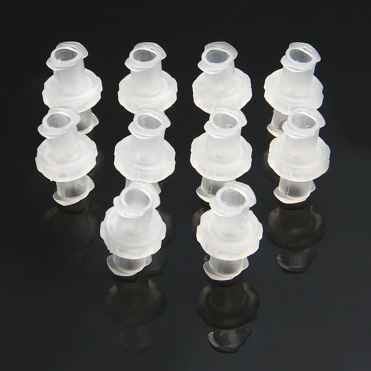 10 шт. пластик прозрачный полипропилен Женский муфта Luer шприц разъем для пневматических частей