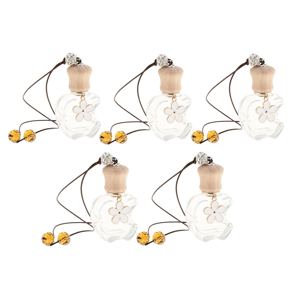 5 Pieces Car Perfume Bottle Hanging Air Freshener 12ML Empty Bottle