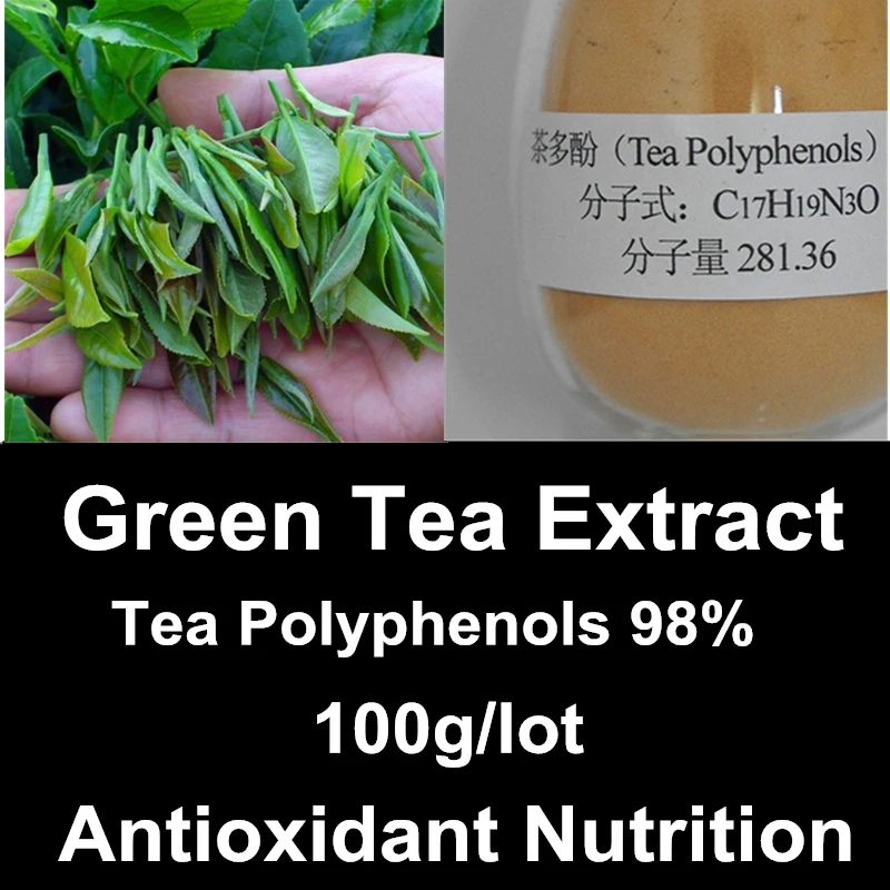 

Antioxidant Tea Polyphenols(60%) Extract Powder EGCG Green Tea(leaves) Nutrition Neutralize Free Radicals Supplements