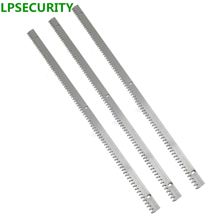 

LPSECURITY 5pcs per lot 5m 15feet Automatic sliding gate tooth gear rack for sliding gate motor opener galvanized steel