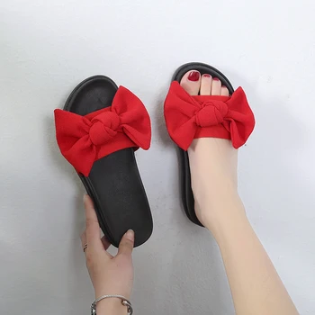 

2019 fashion slippers women summer shoes flip flops Butterfly-knot flat Women Shoes summer slipper sliders shoes Ladies Shoes#52