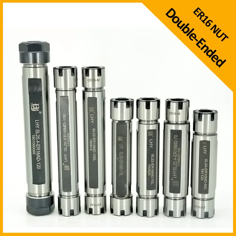 

ER ER16 Collet Chuck CNC Tools Tool Holder Double End Collets Lathe Cutting tools Milling cutter Straight Shank Toolholder Drill
