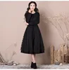 Winter fashion brand lace stitching with real fur woolen jacket women's single breasted over the knee long woolen coat wq545 ► Photo 3/6