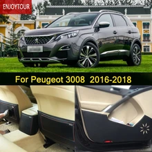 Автомобильные подушки Передняя Задняя дверь сиденье анти-удар коврик автомобиль-Стайлинг Аксессуары для peugeot 3008