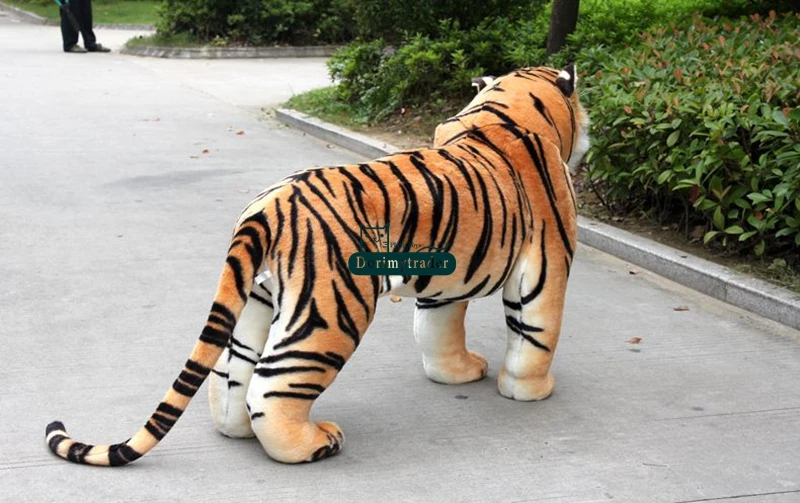 Dorimytrader Реалистичная 110 см животное плюшевая игрушка тигр большой стоящий Тигр подарок Домашнее украшение обучающие и фотографии реквизит