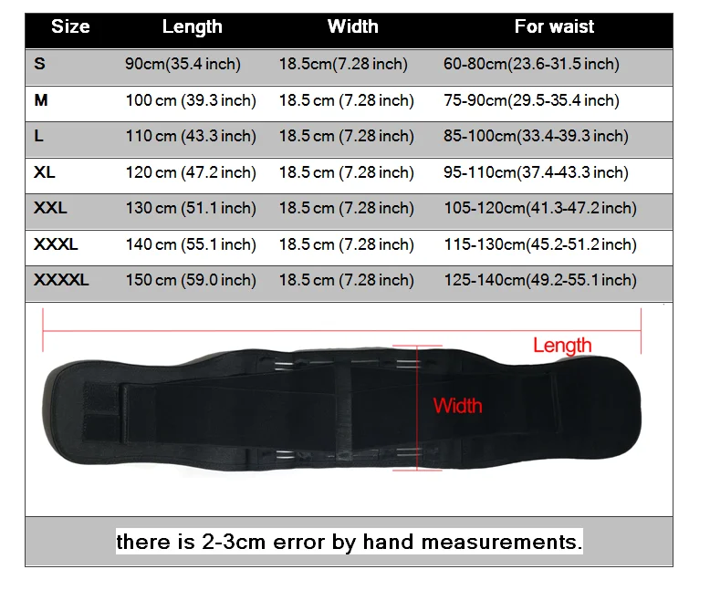 Lower Back Pain Belt Lumbar Corset Back Straightener Support Brace Posture Corrector Back Correction Waist Protection XXXXL Y043 (1)