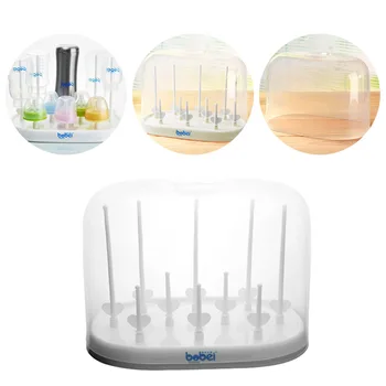 

Newborn Infant Bottle Drying Rack With Dust Cover Baby Feeding Cup Pacifier Nipple Shelf Cleaning Dryer Drainer Holder F