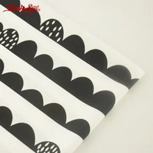 Booksew New Arrival Cotton Twill Fabric Fat Quarter Tecido Black Small Peaks Patterns Sewing Tela For Baby Bedding Craft Doll
