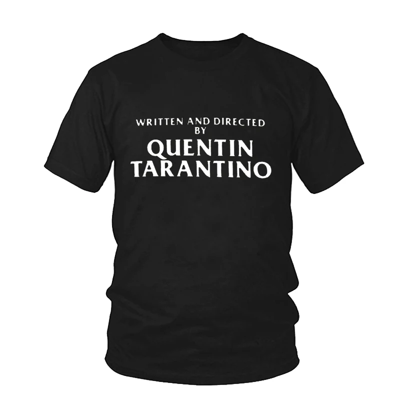 Женская футболка с длинными рукавами и круглым вырезом надписью QUENTIN TARANTINO