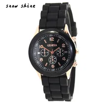 snowshine #10 Unisex Silicone Rubber Jelly Gel Quartz Analog Sports Women Wrist Watch free shipping