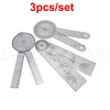 1 Set 6pcs 5pcs Spinal Finger Goniometer Protractors Useful Multi-Ruler Angle Medical Spinal Ruler 180/360 Degree Measuring Tool ► Photo 3/6