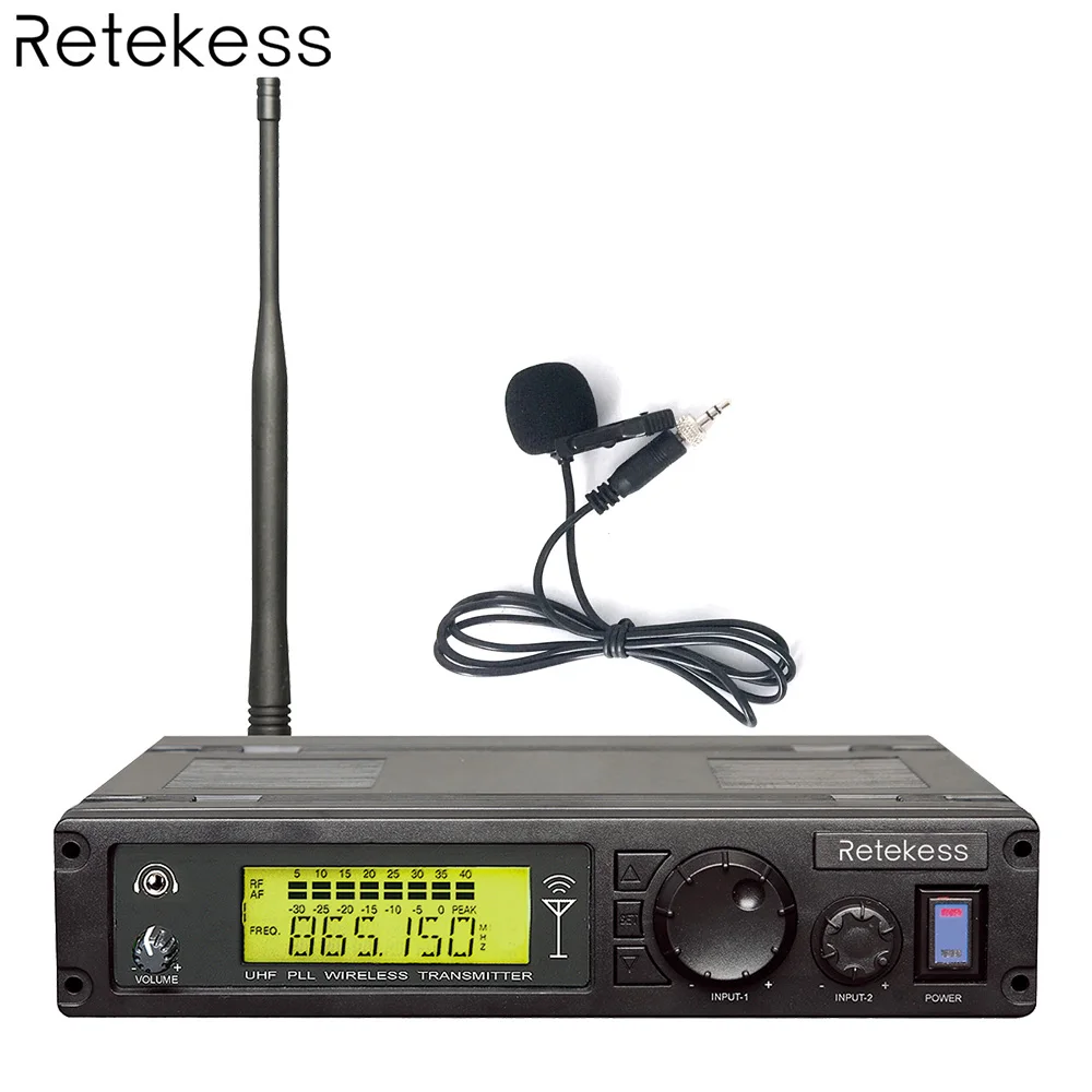 Retekess T123 RF اللاسلكية مؤتمر نظام الترجمة الفورية أحادية سطح المكتب الصوت الارسال + ميكروفون ل اجتماع