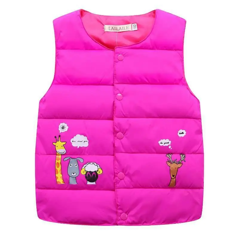 Пломбир Ангел жилет хлопок мультфильм для маленьких мальчиков жилет Подпушка куртка Пальто; костюм верхняя одежда для детей 2-7 лет - Цвет: As picture Vest