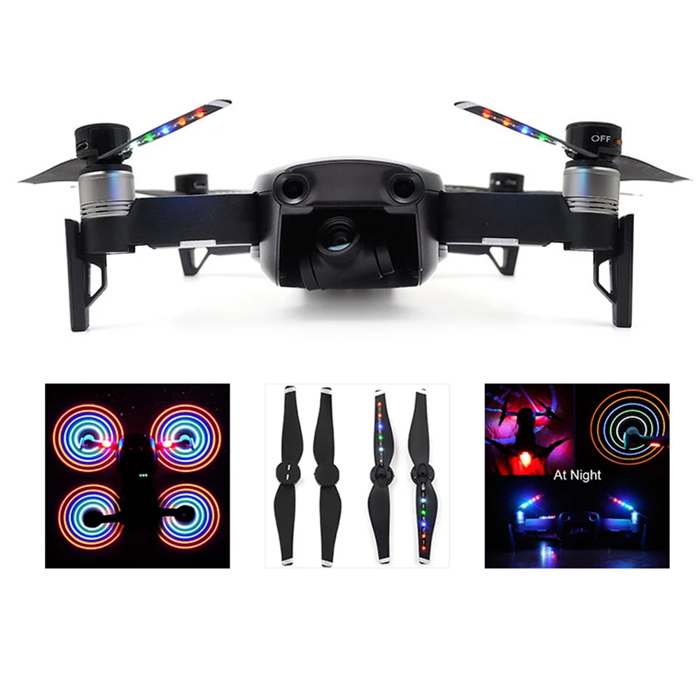 

2018 New LED Flash Propeller USB Charger Night Flight For DJI Mavic Air 5332/5333 Drone Accessories