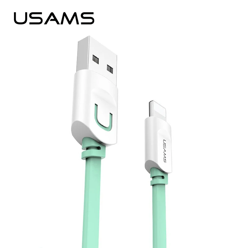 USAMS Кабель Micro Usb для iPhone 6 s Plus 5S 5 iPad Samsung Galaxy Sony HTC LG 2 в 1 USB 2.1A Зарядное Устройство