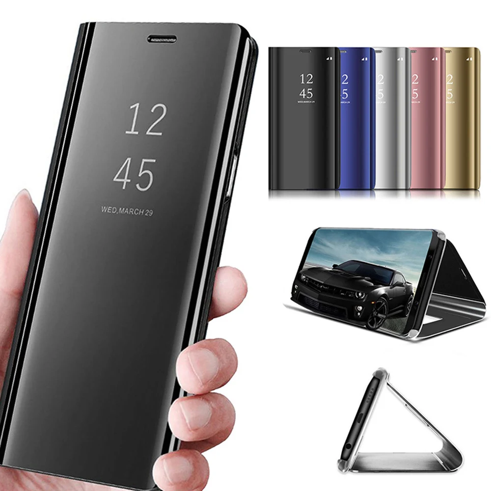

Mirror Flip Case For Samsung Galaxy S10 lite S8 S9 A6 A8 J6 A7 2018 Plus S7 Edge S6 Note 9 8 J6 J7 prime J5 2016 J3 A7 A5 2017
