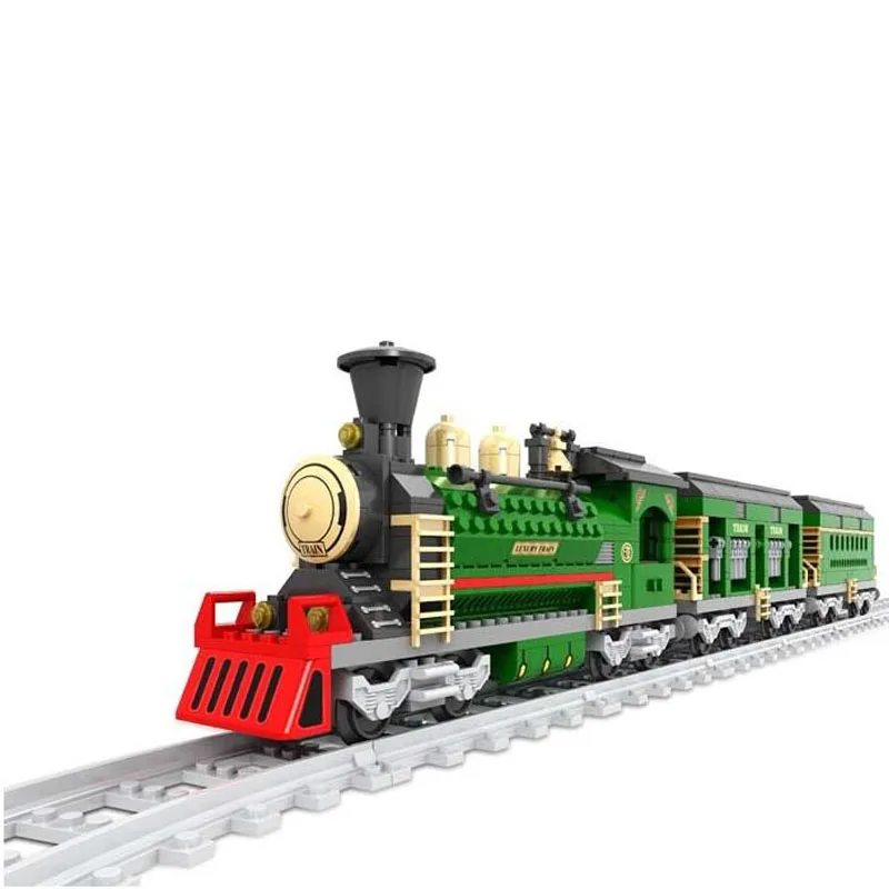 

666pcs Ausini 25904 Best gift Building Block Set train Enlighten Construction Brick Toy Educational DIY Bricks Toy for Children