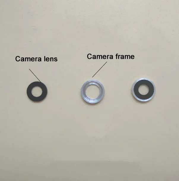 Новинка, 1 шт., розничная, задняя крышка для объектива камеры, стекло+ рамка для камеры с клеем для lenovo s850 s850t