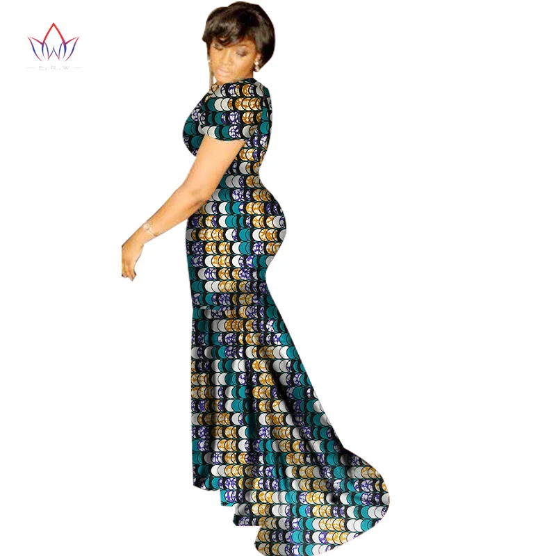 BRW африканские платья женское летнее платье длинное платье сексуальные макси платья Базен Riche африканская одежда с принтом Одежда Дашики WY1388