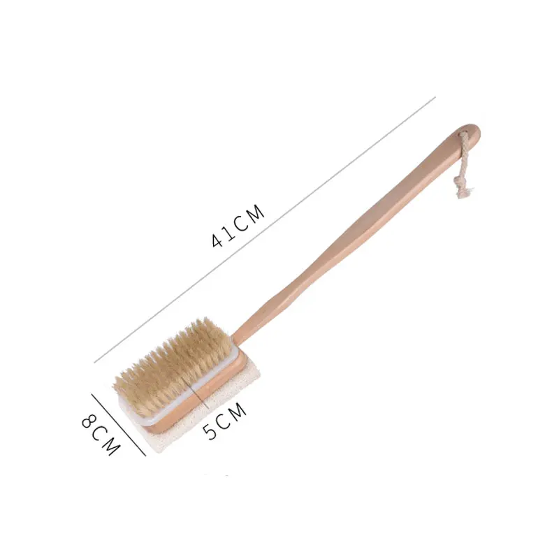 Corpo de Madeira Escova de Banho Novo Natural Chuveiro Massageador Cerdas Macias Loofah Esponja 12 Novo corpo de madeira natural chuveiro escova
