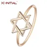 Anillo de pentagrama de Estrella de David para mujer y hombre, joyería de la suerte, anillo de cóctel, bisutería de fiesta ► Foto 1/6
