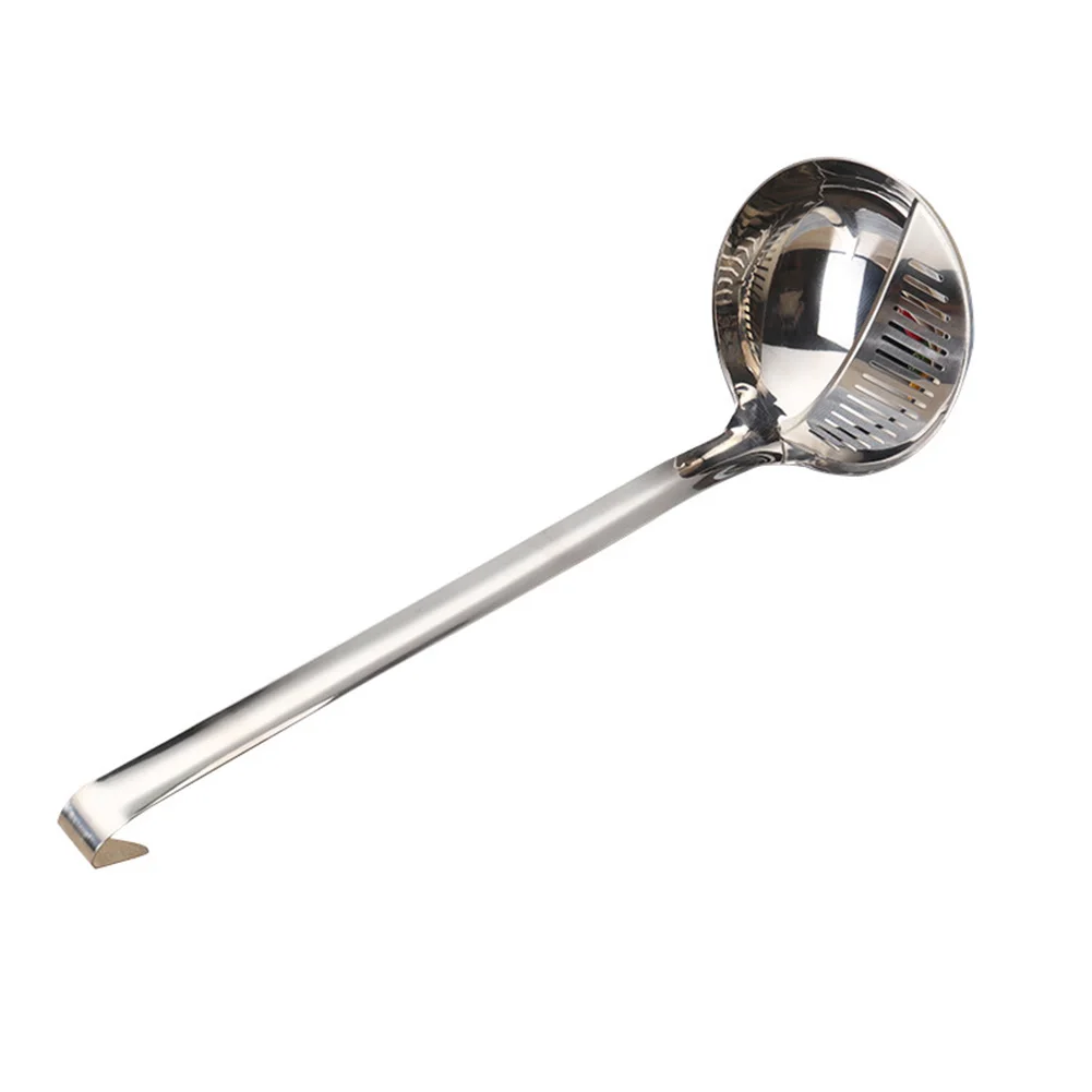 Stainless Steel Soup Hot Pot Spoon Long Handle Cooking Tools Filter | Дом и сад