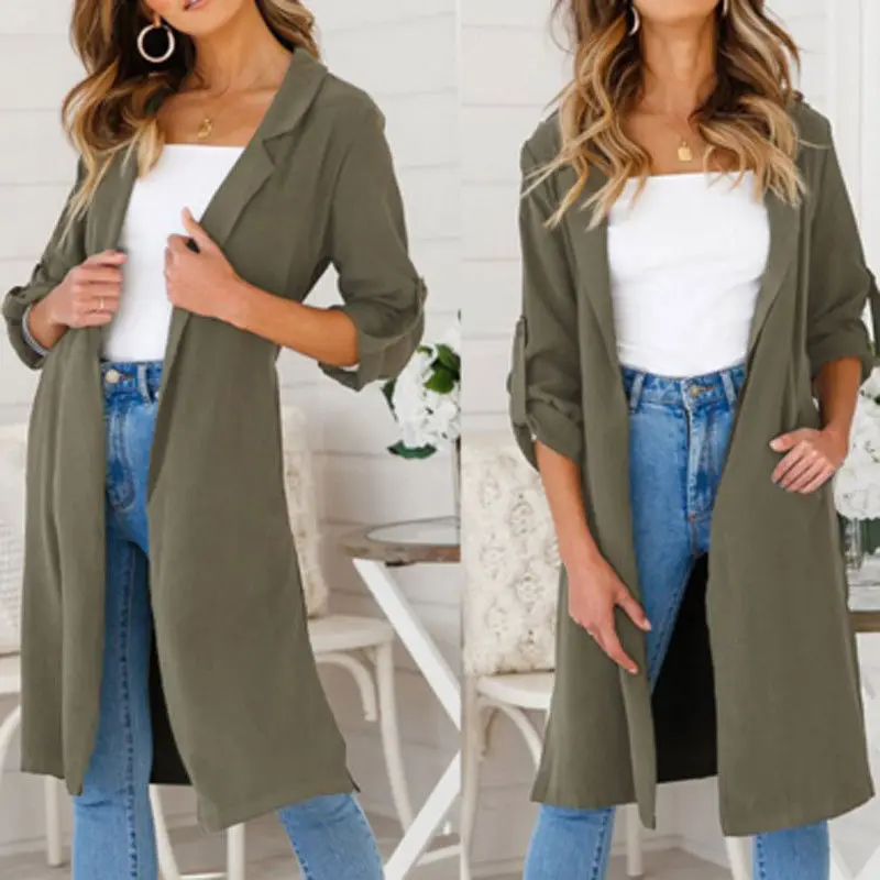 

2018 Autumn New High Fashion Brand Woman Classic Trench Coat Elegant Casual Business Outerwear 4 Color 4 Size