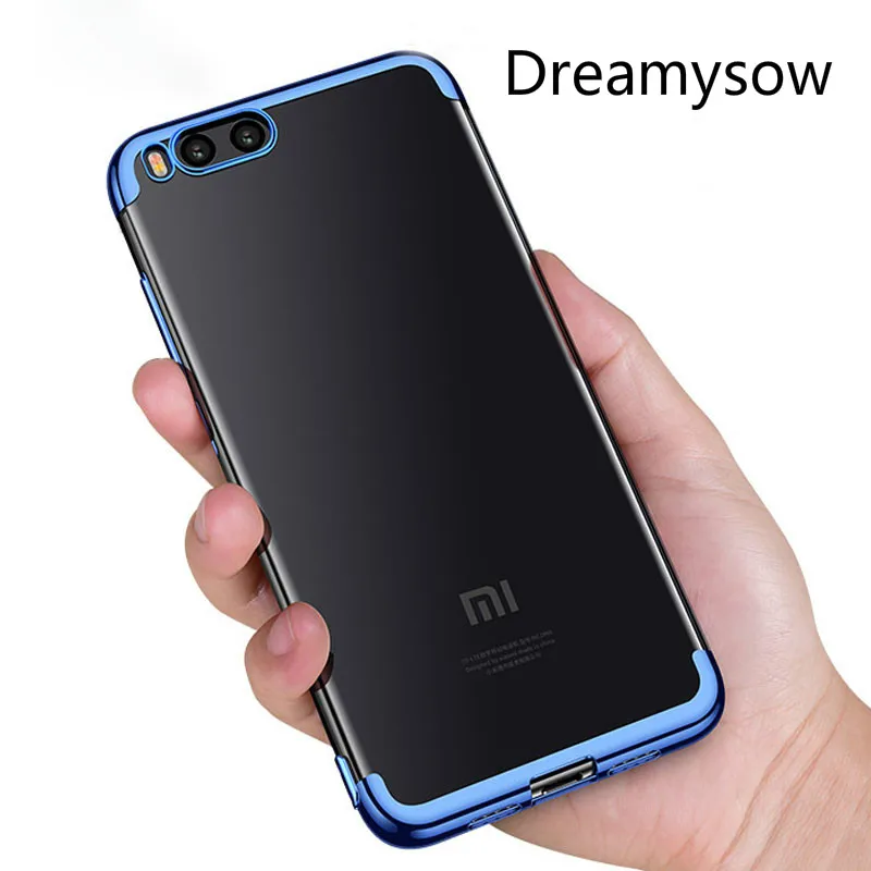 

Soft TPU Protection Laser Transparent Plating Phone Cases for Xiaomi Mi Note 3 Mi5x A1 Mi6 Case for Redmi Note4 4X Note5A 5 4A