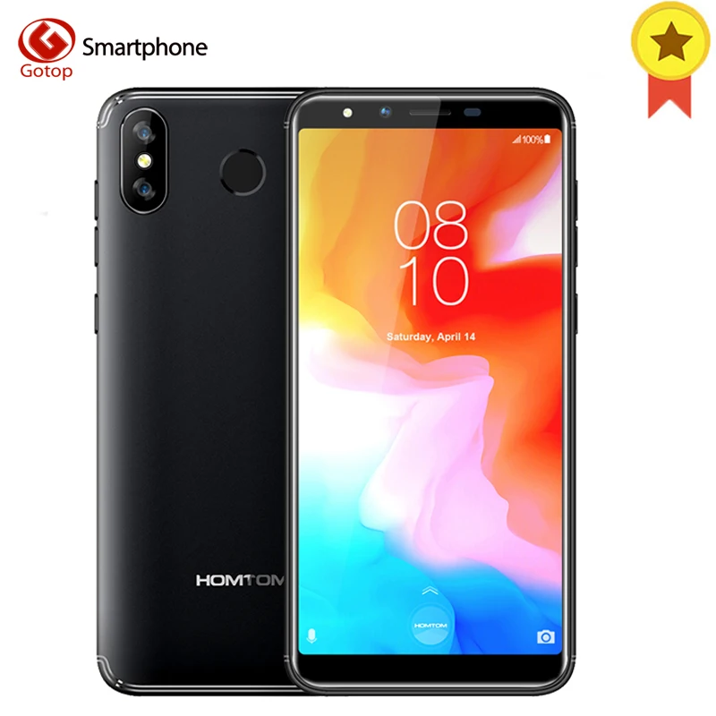 

HOMTOM H5 3GB RAM 32GB ROM Quad Core 5.7"HD Display Mobile Phone Fast Charge Face ID Fingerprint 13MP 3300mAh 4G LTE Smartphone