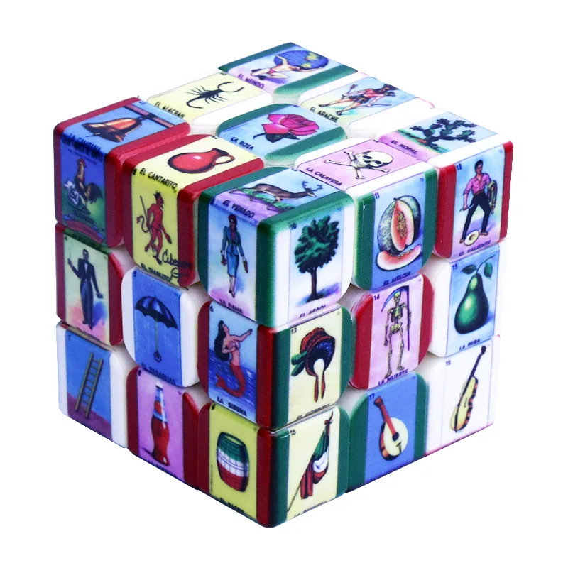 

3x3x3 Mexico Lottery Tier Speed Cube Magic Cube Puzzles Creative Educational Toy