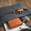 Maden Men’s Waxed Canvas Messenger Bag Travel School Work Tools Crossbody Bag ► Photo 3/6