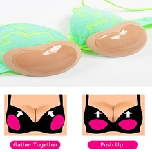 2020 Bikin нагрудный бюстгальтер бикини пуш-ап Мягкий Купальник бикини маленький бюст толстый дышащий губчатый бюстгальтер прокладки невидимы...(China)