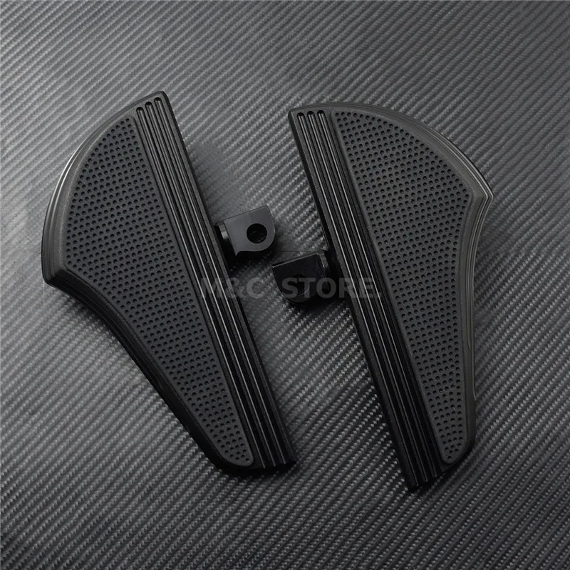 US $217.05 Motorcycle Driver Passenger Rider Footboard Floorboard BlackBlack Chrome For Harley Touring Electra Glide Fltr Flhx 19862019