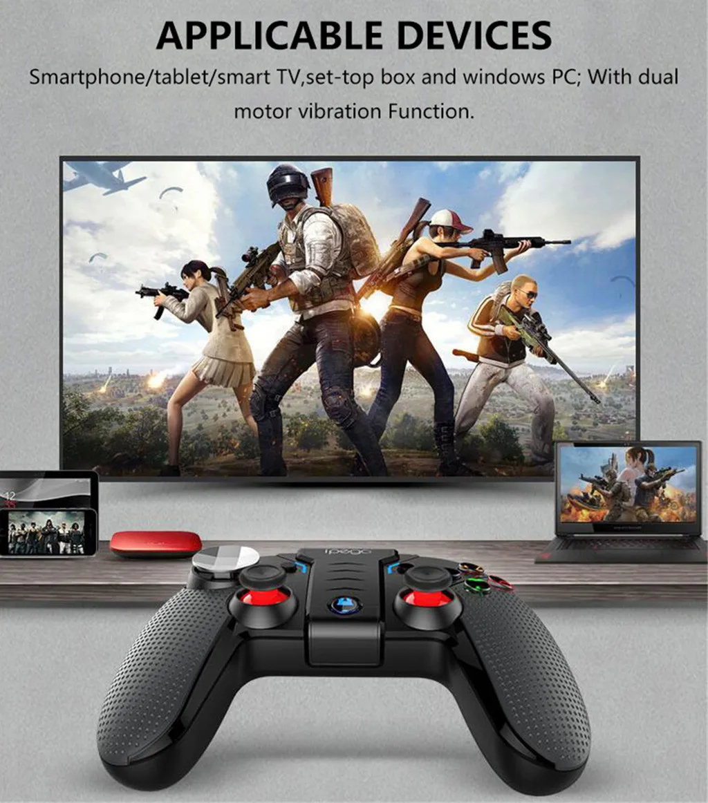 Геймпад IPEGA PG 9099 Wolverine игровой Bluetooth контроллер с двойным мотором турбо геймпад