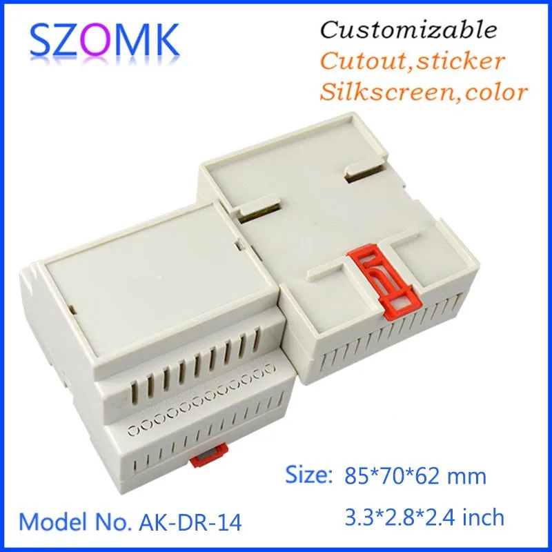 

10 pcs/lot plastic case for electronics humidity enclosure 85x70x62mm din plastic box industrial enclosures