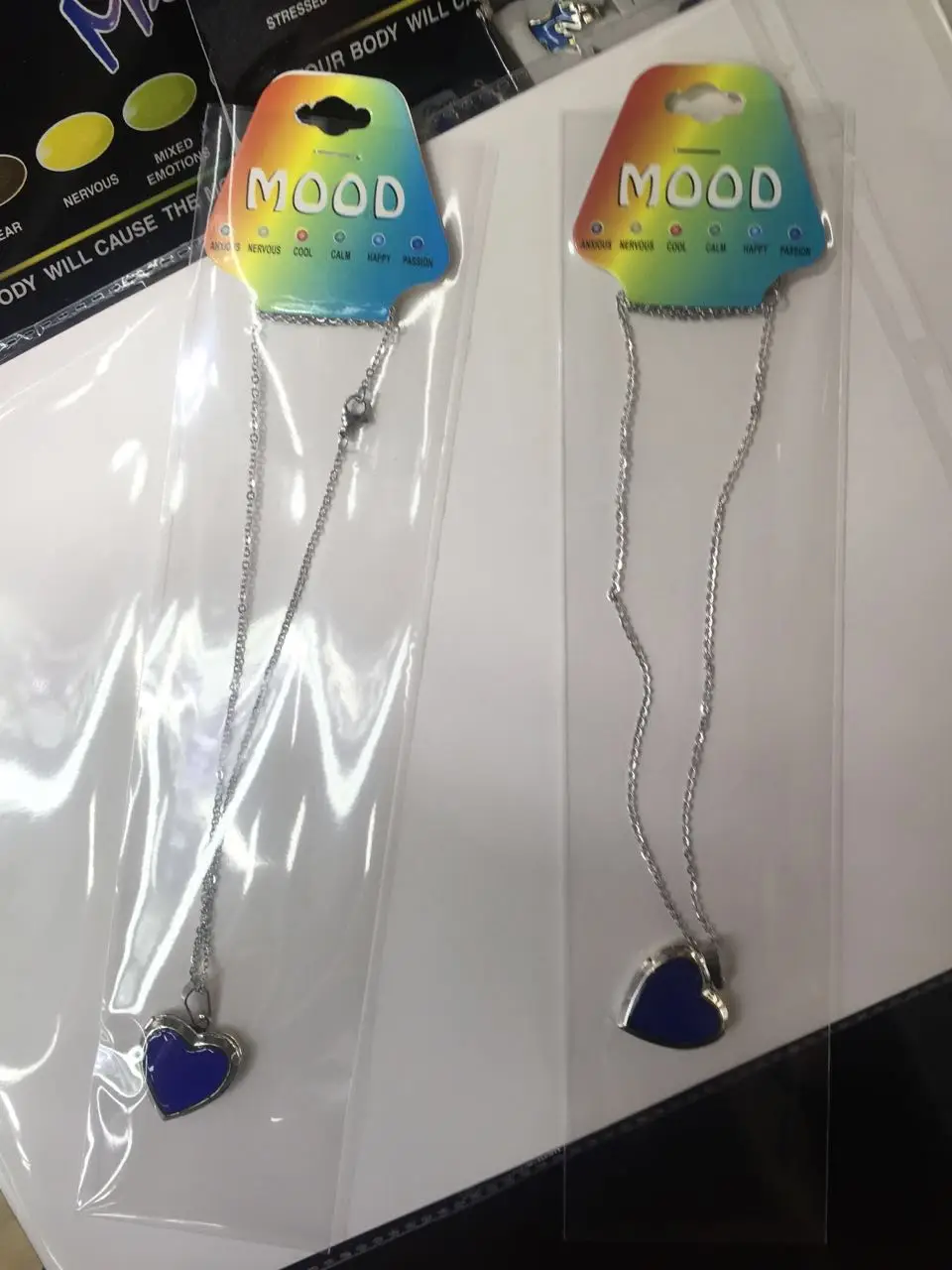 Stainless Steel Changing Color Heart Necklace Mood necklace Emotion