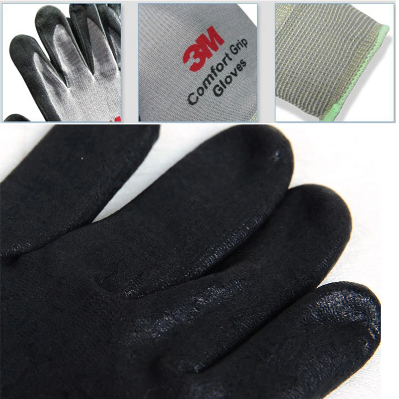 М 3 м рабочие перчатки комфорт сцепление износостойкие Нескользящие перчатки анти-труда защитные перчатки нитриловые резиновые перчатки