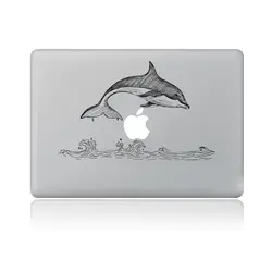 Jumping Dolphin Виниловая Наклейка для DIY Macbook Pro/Air 11 13 15 дюймов чехол для ноутбука Наклейка