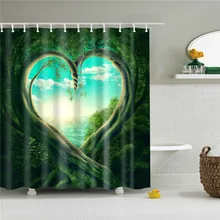 Fantastic Scenery Waterproof Shower Curtains Polyester Fabric Bathroom Curtains Mouldproof Bath Screens Curtain for Bathroom 1PC vintage postage stamp digital printing mouldproof shower curtain for bathroom