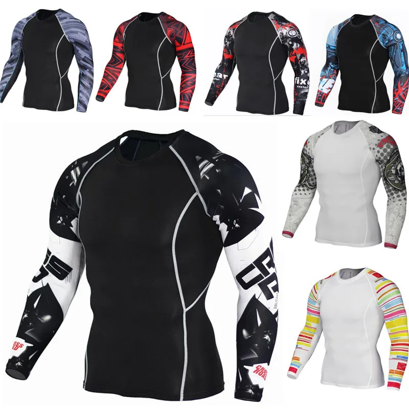 

Long-sleeve Long-sleeved Sports Men's Running T-Shirt Sports Fitness T-Shirt sportswear men's sportswear compression Rashgard