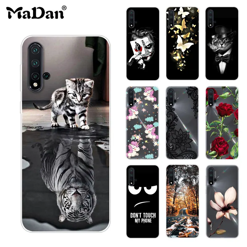 

Cool Cover For Huawei Nova 5 Case Cover Soft Silicone Case Phone Back Cases for Huawei NOVA 5 Pro Case Funda Nova 5 Cover 6.39"